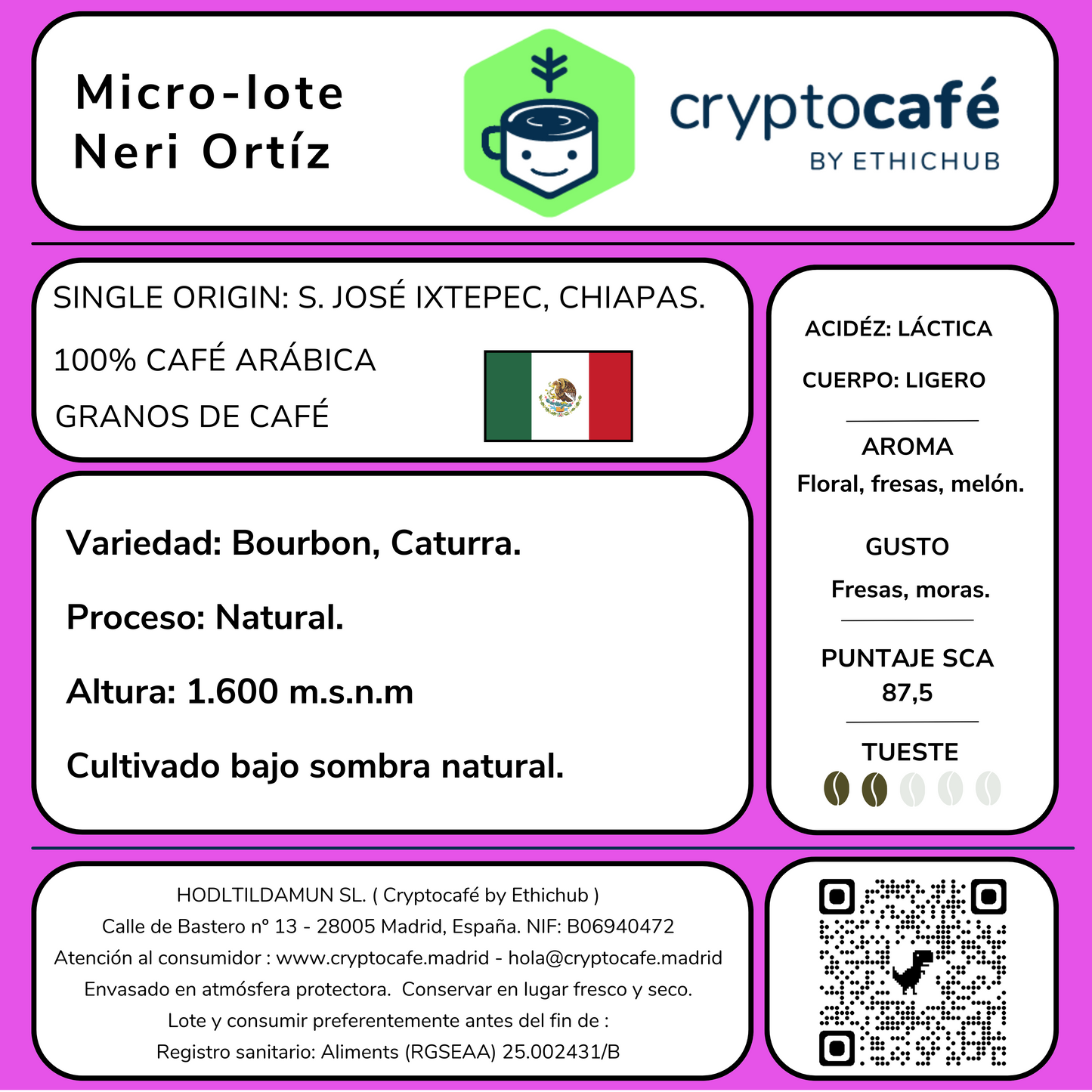 Espresso Specialty Coffee- Neri Ortíz- Ethichub