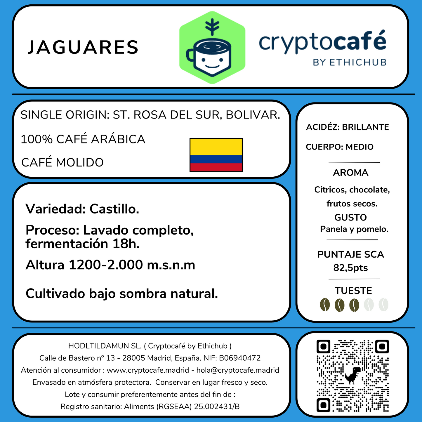 Café de Especialidad Jaguares - Colombia