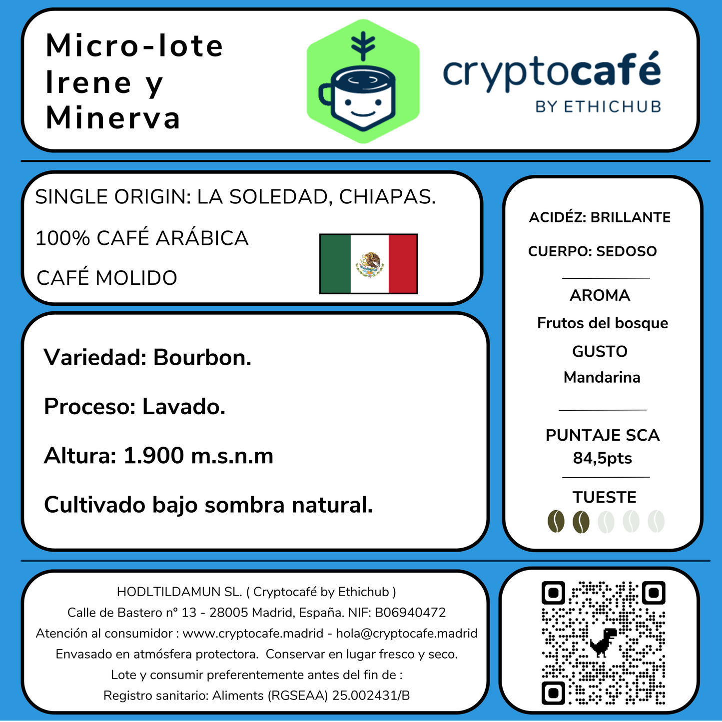 Café de Especialidad "Irene y Minerva Microproductores"