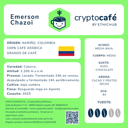 Café de especialidad - Emerson Chazoi (Colombia)