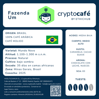 Café de especialidad - Mundo Novo / Fazenda Um (Brasil)